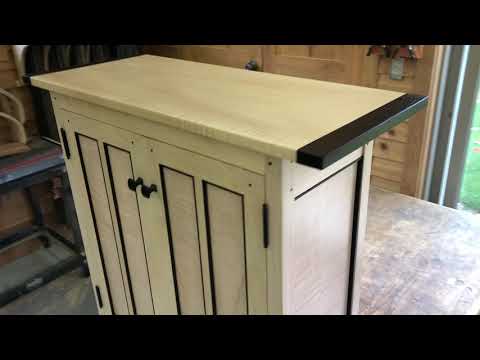 Tiger Maple Side Cabinet