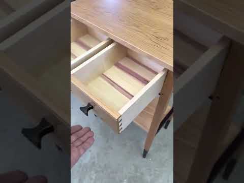 Cherry Two-Drawer Hall Table