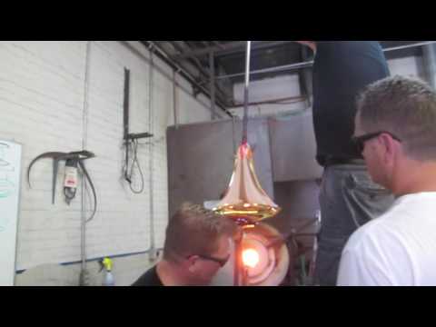 Hand Blown Glass Sailboat Sculpture