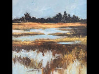 Peaceful Reflections - Low Country Coastal Wetlands Painting by Filomena Booth