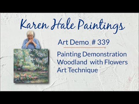 Woodland:Flower Painting, Art Technique,Landscape, Demo #339
