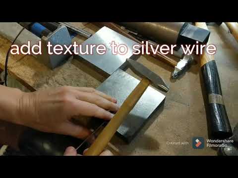 Hammered Square Hoop