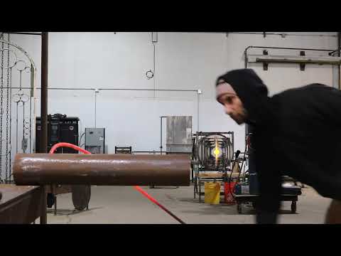The perceptors, blown glass and steel sculpture