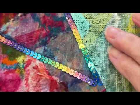 Among Wildflowers Textile Art Inspired by Joy’s Garden