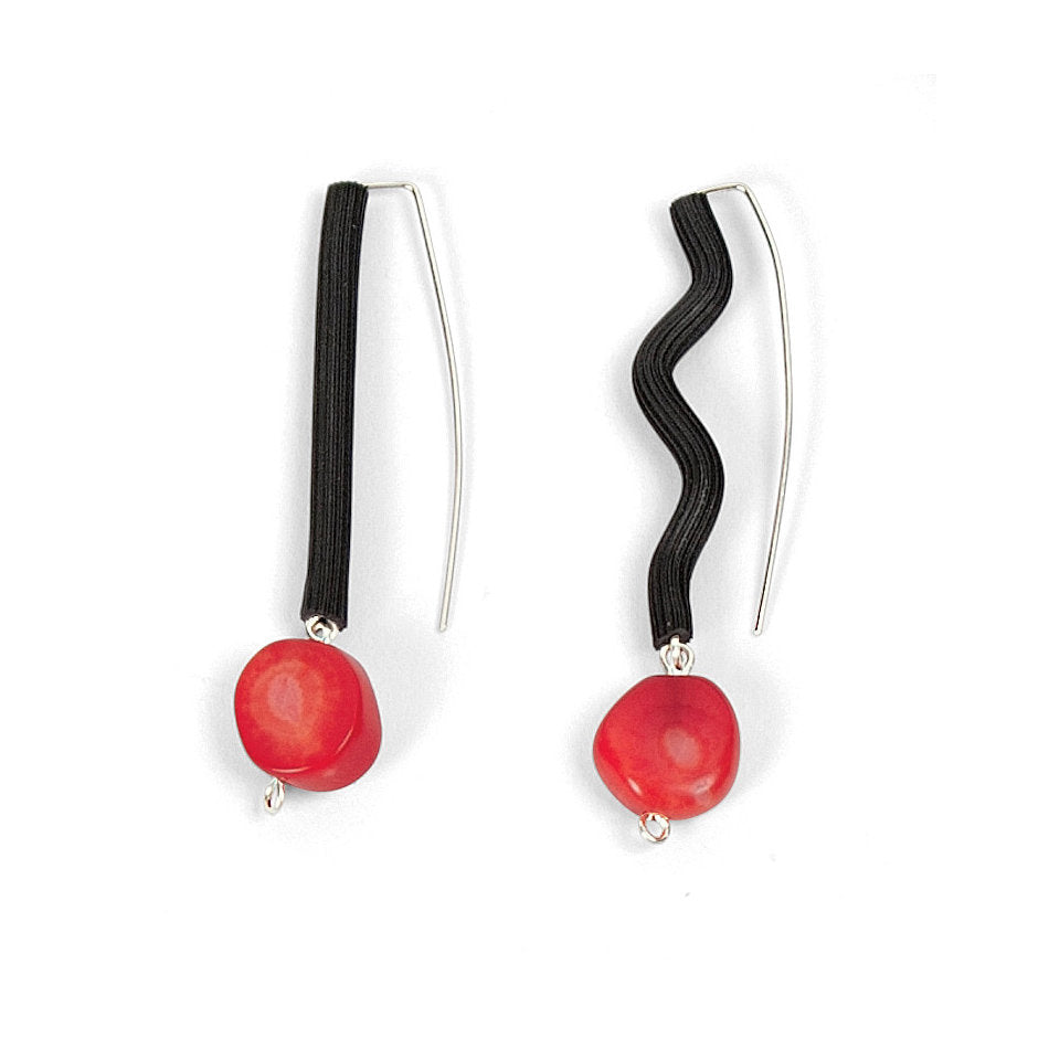 Fun with Coral  Earrings II