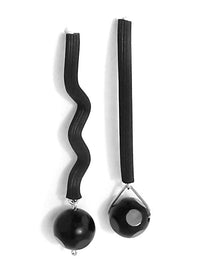 Playful Black Earrings