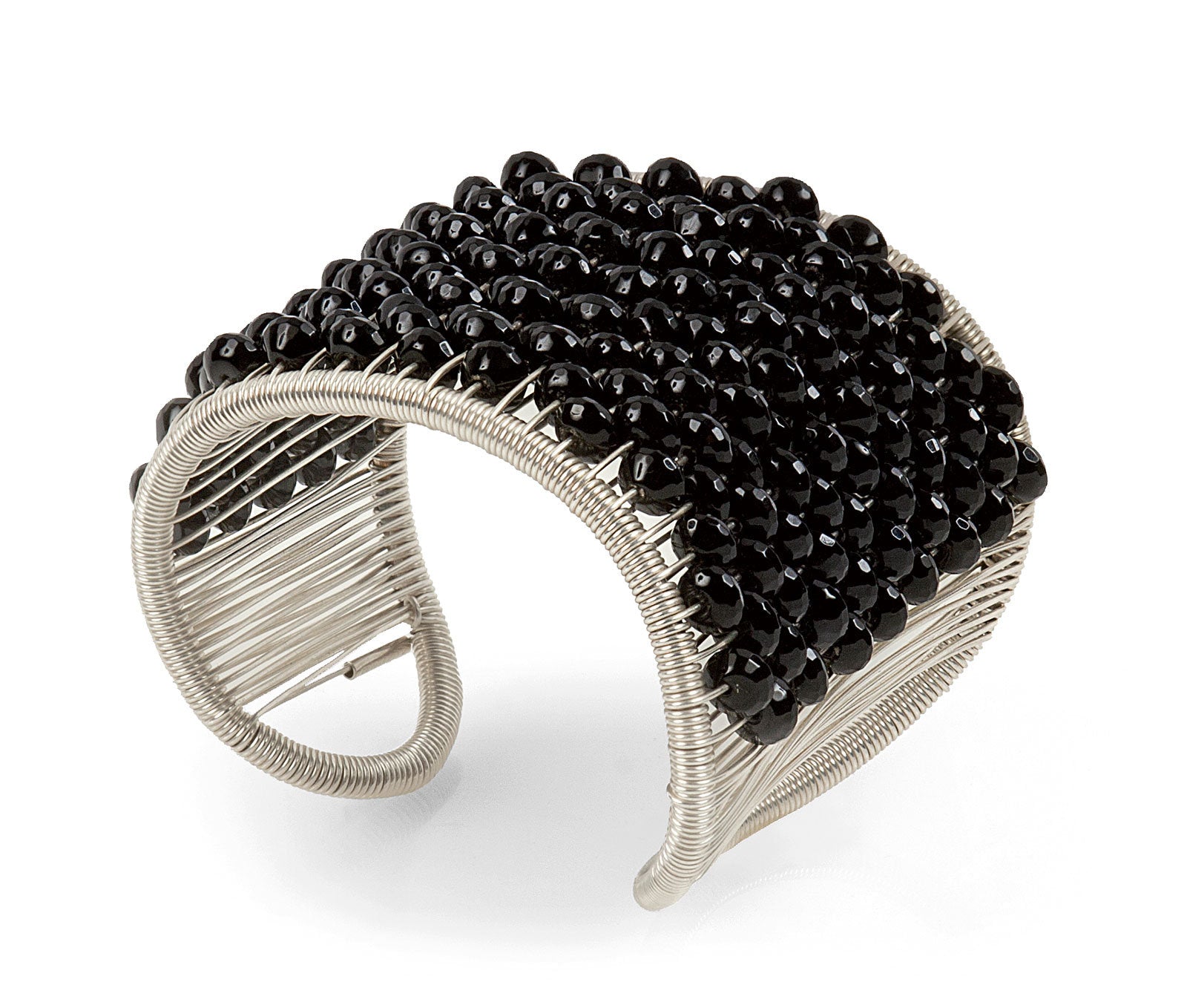 Faceted Onyx Cuff