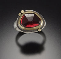 Rose Cut Garnet Ring