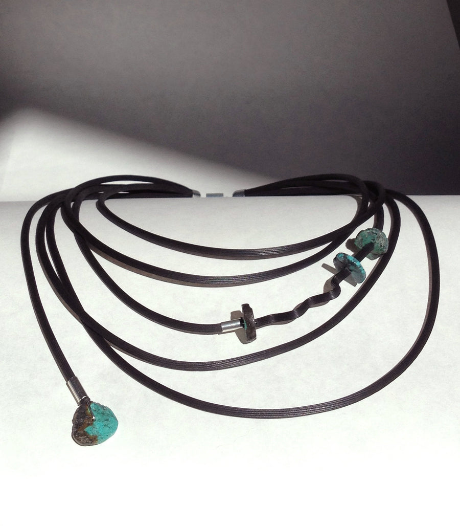 Turquoise with a Little Twist Necklace