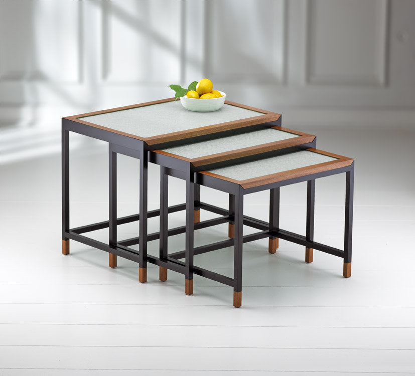 Mystic Nesting Tables with Glass Inserts