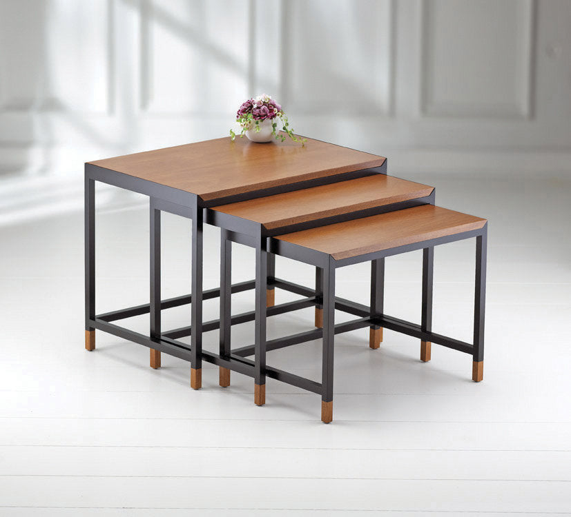 Mystic Nesting Tables with Wood Tops