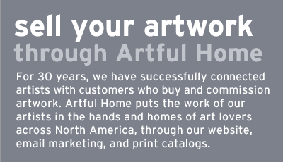 sell your artwork through artful home
