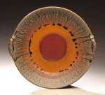 Platter With Two Handles by Mike Walsh (Ceramic Platter)