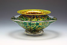 Ikebana Bowl by Danielle Blade and Stephen Gartner (Art Glass Vase)