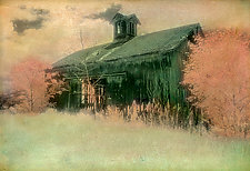 Abandoned Barn with Widow's Peak by Elizabeth Holmes (Hand-Colored Photograph)