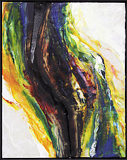 Fissure VIII by Carol Flaitz (Mixed-Media Painting)
