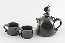 Square Off Teapot Set by Carol Tripp Martens (Ceramic Tea Set)