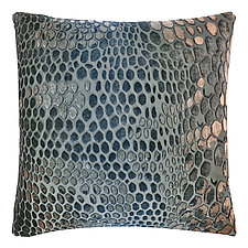 Medium Snakeskin Velvet Pillow by Kevin O'Brien (Silk Velvet Pillow)