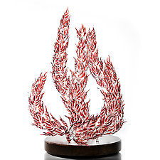 Burning Bush by Hung Nguyen (Art Glass Sculpture)