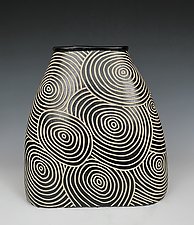 Bullseye Vessel by Larry Halvorsen (Ceramic Vessel)
