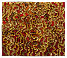 Red Filigree by Tim Harding (Fiber Wall Hanging)