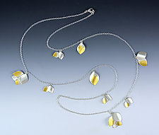 Butterfly Leaf Necklace by Judith Neugebauer (Gold & Silver Necklace)