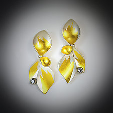 Luna Sapphire Earrings by Judith Neugebauer (Gold, Silver & Stone Earrings)