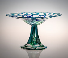 Murrini Pedestal Bowl by Robert Dane (Art Glass Bowl)