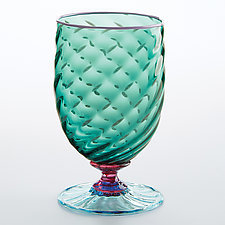 Tutti Frutti Water Glasses III by Robert Dane (Art Glass Drinkware)