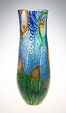Impressionist Murrini Vase III by Robert Dane (Art Glass Vessel)