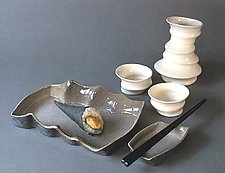 Sushi Set by Kaete Brittin Shaw (Ceramic Drinkware & Serving Piece)
