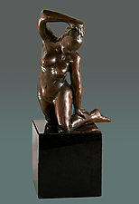 Whispering by Dina Angel-Wing (Bronze Sculpture)