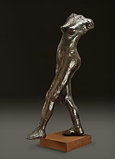 Figure in Stride by Dina Angel-Wing (Bronze Sculpture)
