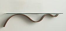 Sinuous Shelf by Richard Judd and James Papadopoulos (Wood Shelf)