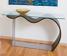 Flying Console Table by Richard Judd and James Papadopoulos (Wood Console Table)