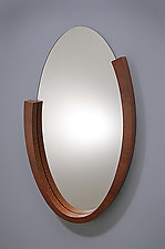 Oval Mirror by Richard Judd and James Papadopoulos (Wood Mirror)