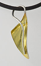 Leaf & Tendril Pendant by Nancy Linkin (Gold & Silver Necklace)