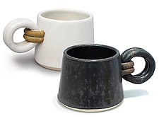 Loop Handle Mug by Jan Schachter (Ceramic Mug)