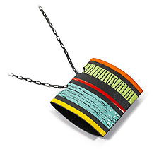 Frequency Pendant by Lou Ann Townsend and Mary Filapek (Silver & Copper Necklace)