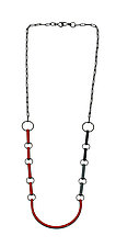 Reasonable Balance Necklace by Lou Ann Townsend and Mary Filapek (Silver & Enamel Necklace)