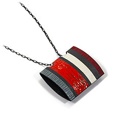 Frequency Pendant by Lou Ann Townsend and Mary Filapek (Silver & Copper Necklace)