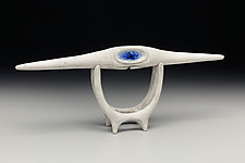 Sacred Blue Eye by Jeff Pender (Ceramic Sculpture)