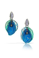 Petals and Berries Earrings by Carol Windsor (Silver & Stone Earrings)