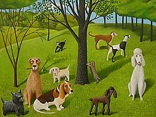 The Dog Park by Jane Troup (Giclee Print)