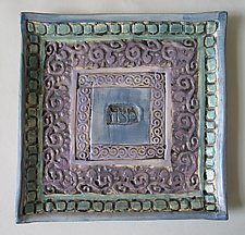 Mediterranean Sea Matzoh Plate by Janine Sopp (Ceramic Platter)