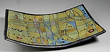 Time & Space Rectangular Bowl by Janine Sopp (Ceramic Bowl)