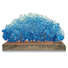 Dreamscape 132 by Mira Woodworth (Art Glass Sculpture)