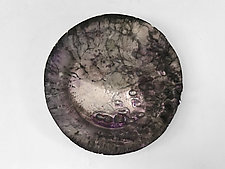 Guiding Star in Charcoal and Plum by Mira Woodworth (Art Glass Wall Sculpture)