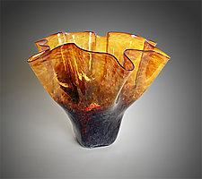 Luster Tortoise Shell Bowl by Jonathan Winfisky (Art Glass Vessel)