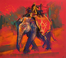 India Elephant by Joan Skogsberg Sanders (Giclee Print)